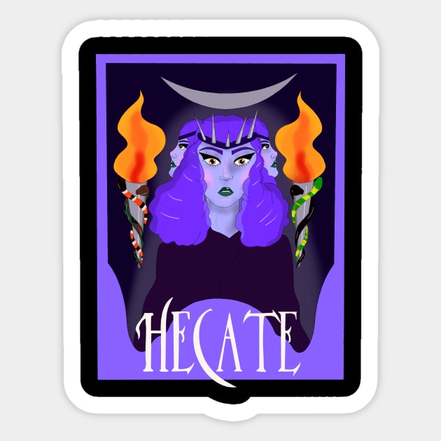 Hecate Sticker by SchlockHorror